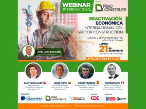 Foro Internacional Reactivación Economómica del Sector Construcción @ Webinar Online