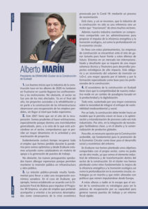 El presidente de Eraikune, Alberto Marín, ve el futuro del sector de la construcción con optimismo