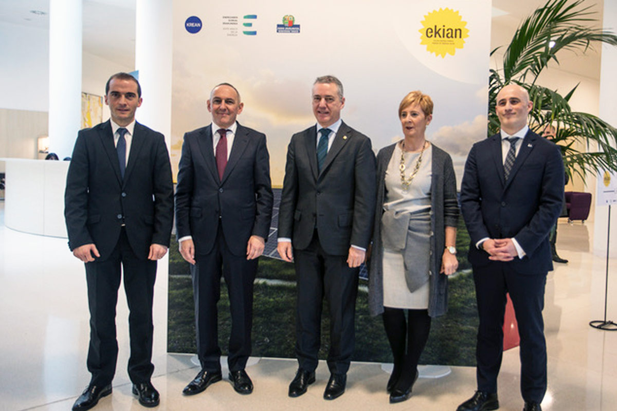 El Ente Vasco de la Energía y KREAN impulsan EKIAN, el mayor parque solar fotovoltaico de Euskadi